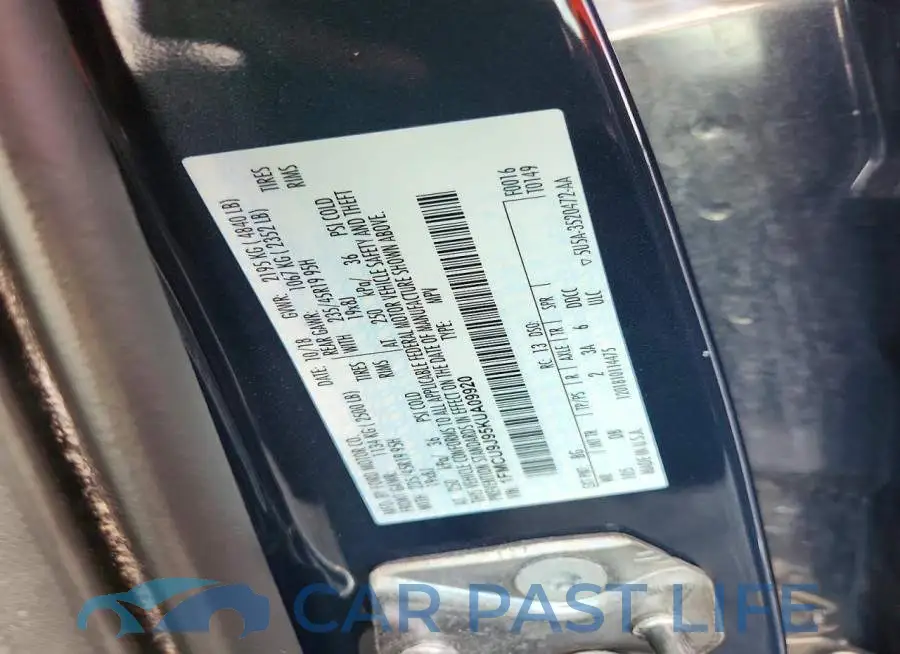 1FMCU9J95KUA09920# 13