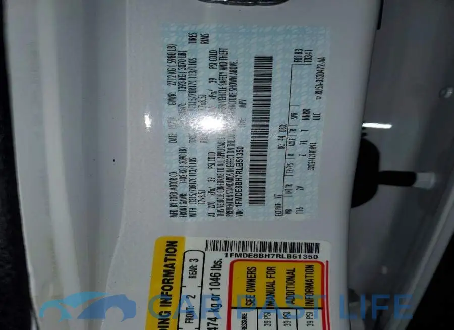 1FMDE8BH7RLB51350# 14