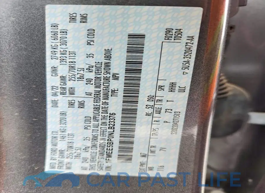 1FMEE5BP0NLB23376# 13