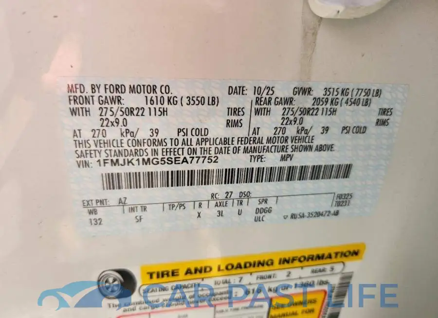 1FMJK1MG5SEA77752# 13