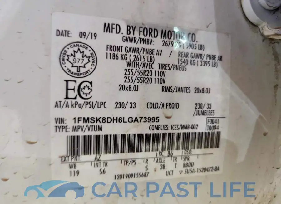 1FMSK8DH6LGA73995# 13