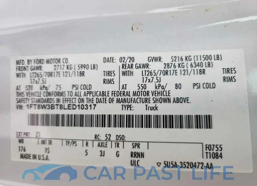 1FT8W3BT8LED10317# 12