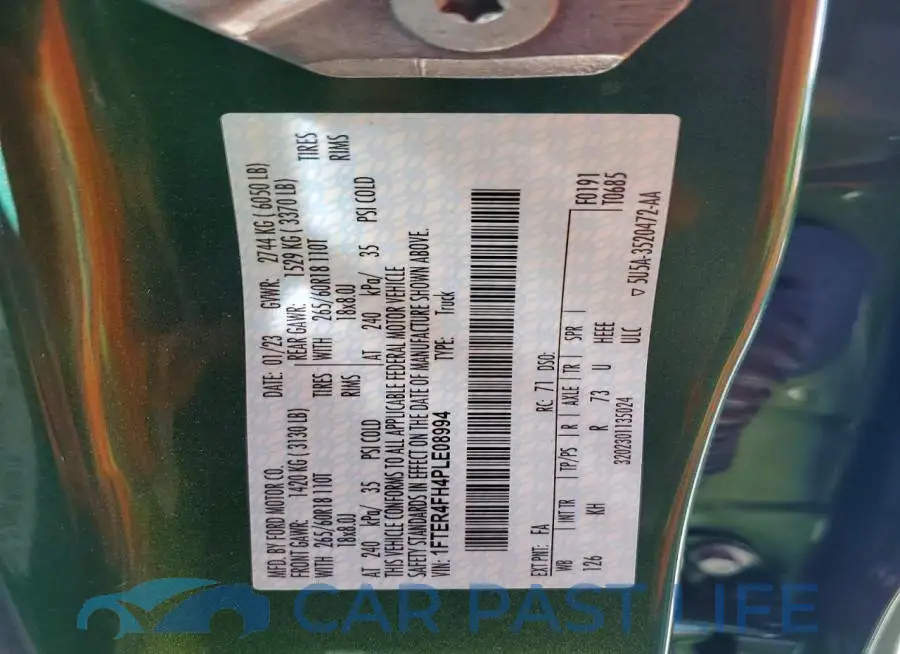 1FTER4FH4PLE08994# 13