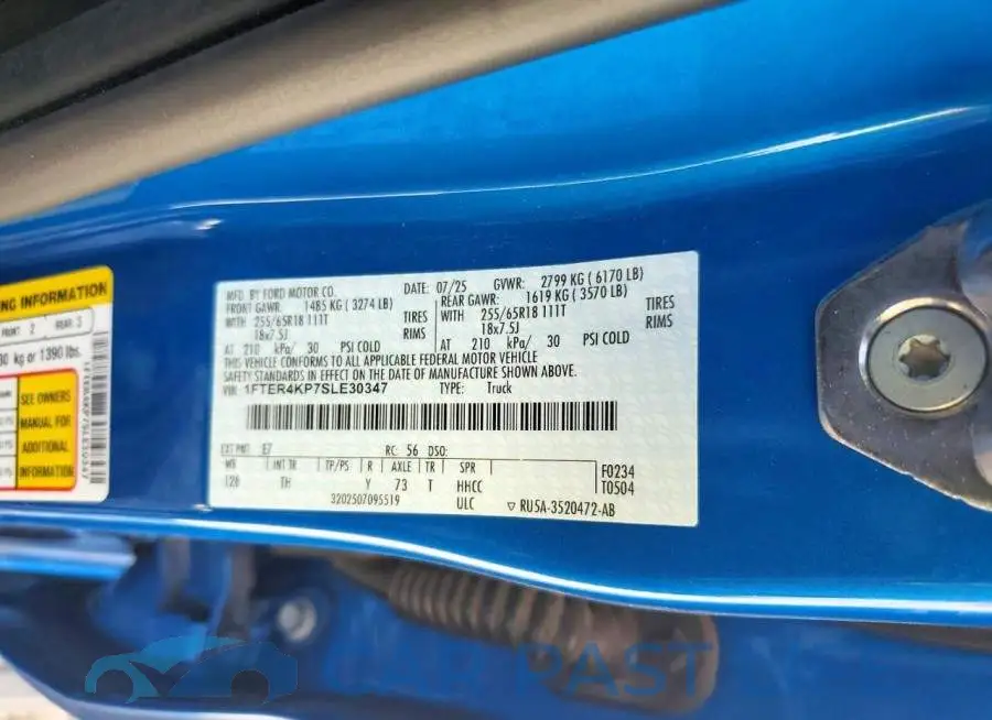 1FTER4KP7SLE30347# 12