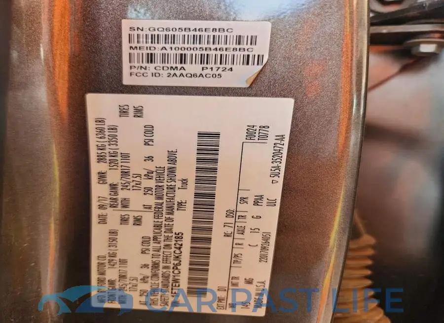 1FTEW1CP6JKC42185# 12