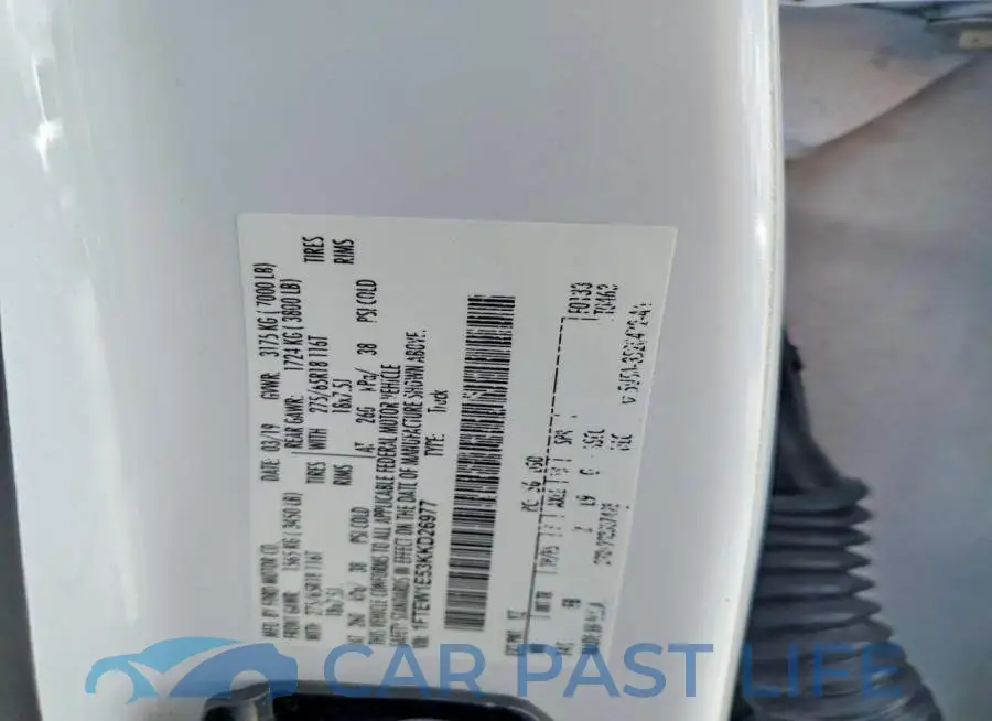 1FTEW1E53KKD26977# 12