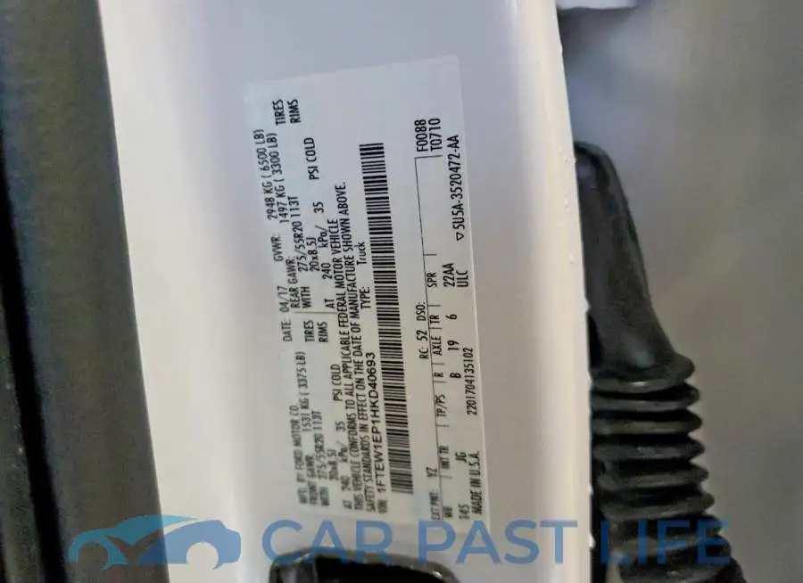 1FTEW1EP1HKD40693# 12