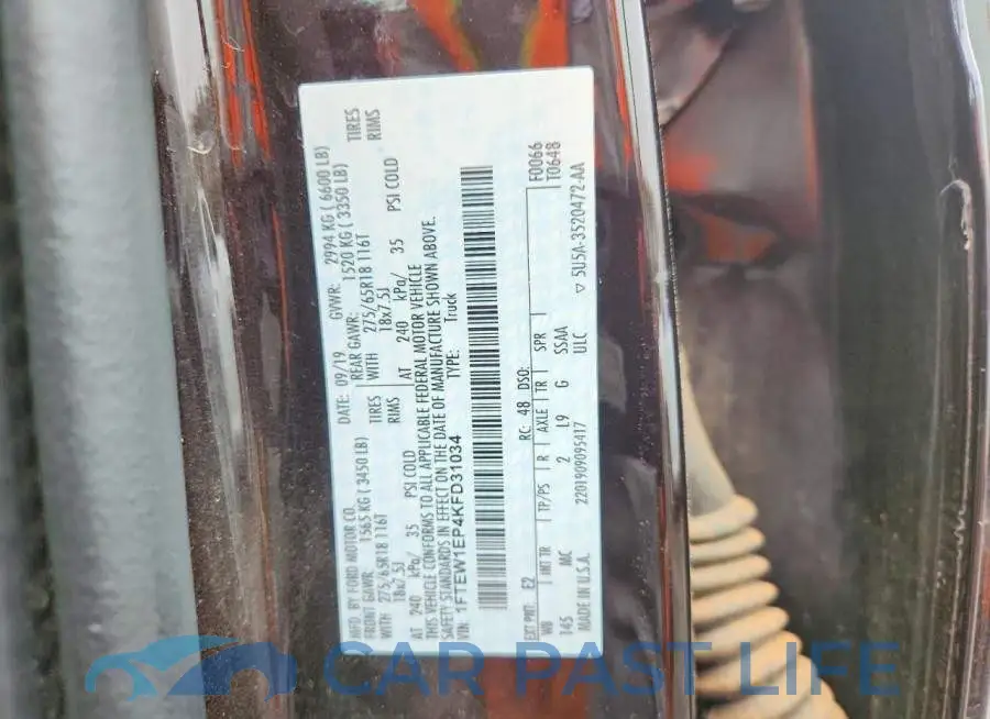 1FTEW1EP4KFD31034# 12