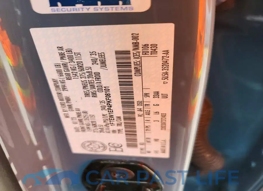 1FTEW1EP4PKF08101# 12