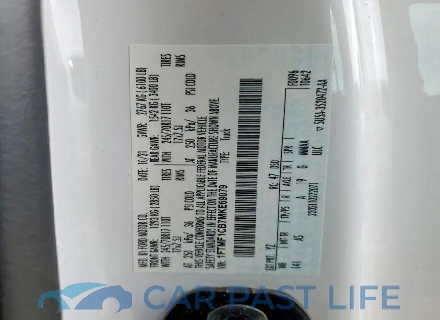 1FTMF1CB7MKE69079# 12