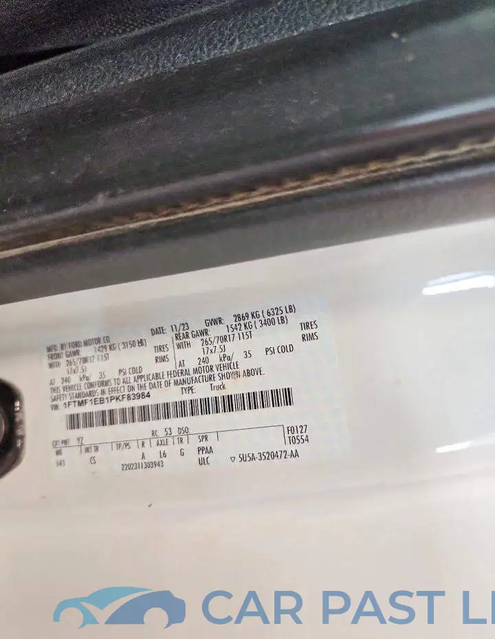 1FTMF1EB1PKF83984# 12