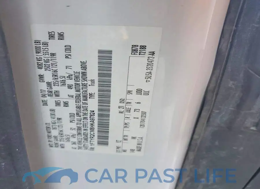 1FTYR2CM8HKA97824# 12