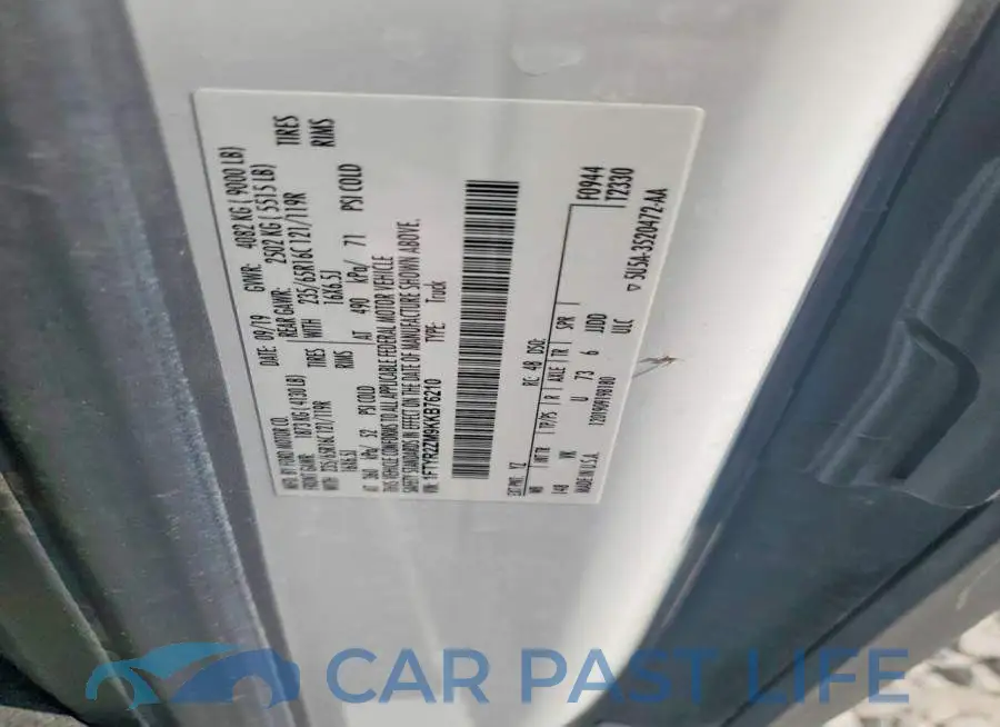 1FTYR2ZM9KKB76210# 12