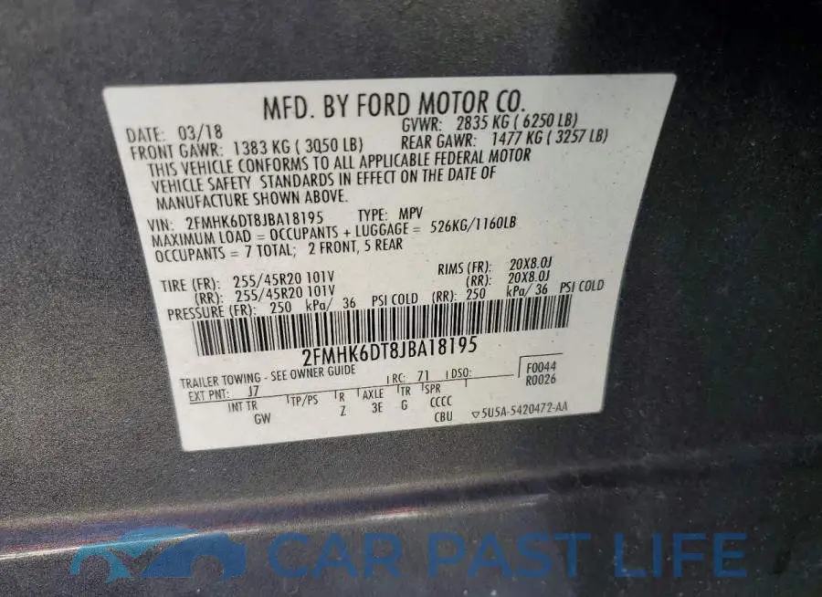2FMHK6DT8JBA18195# 13