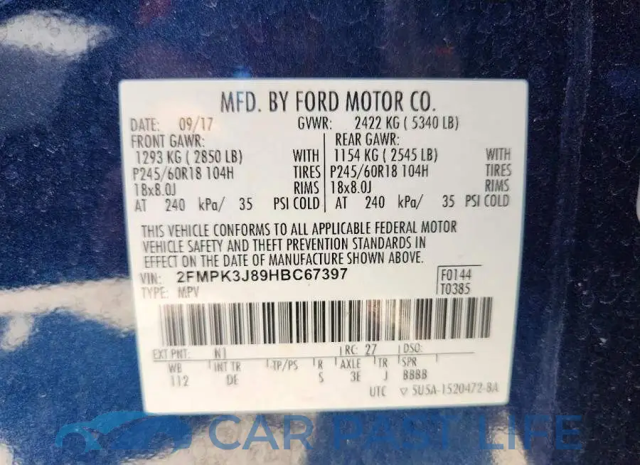 2FMPK3J89HBC67397# 14