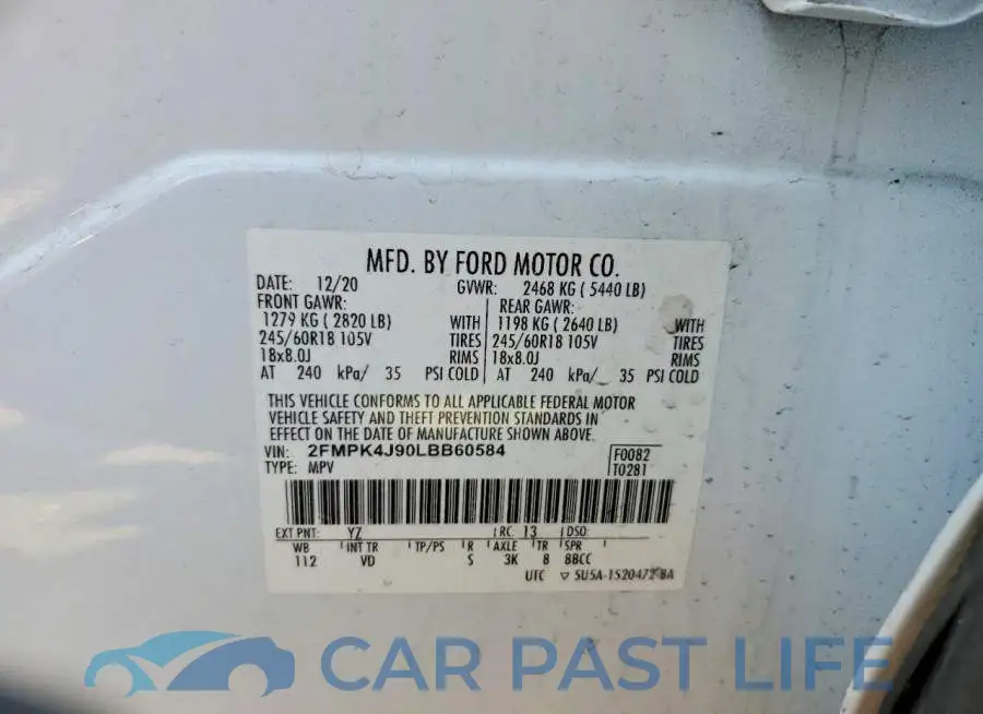 2FMPK4J90LBB60584# 13