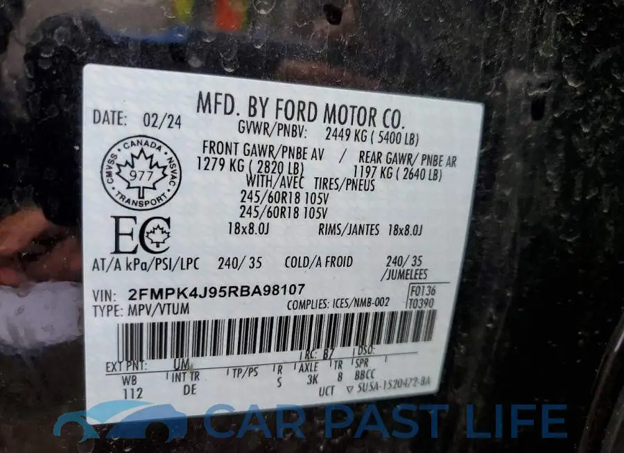 2FMPK4J95RBA98107# 13