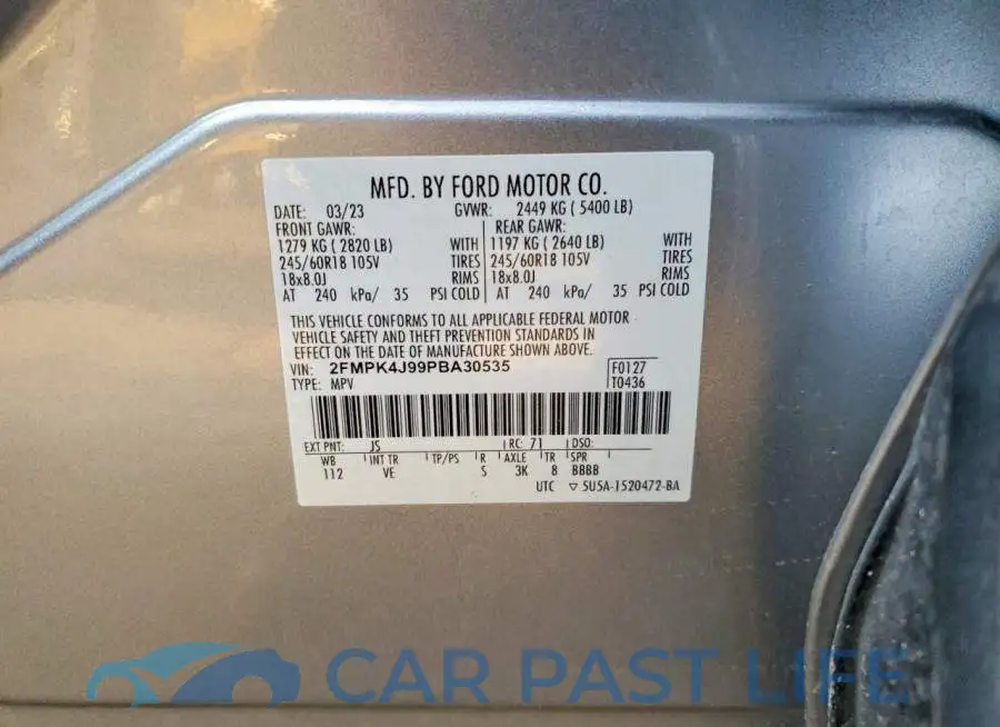 2FMPK4J99PBA30535# 13