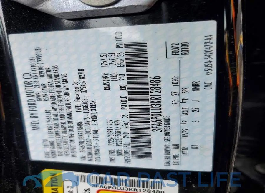 3FA6P0LU3KR128486# 12