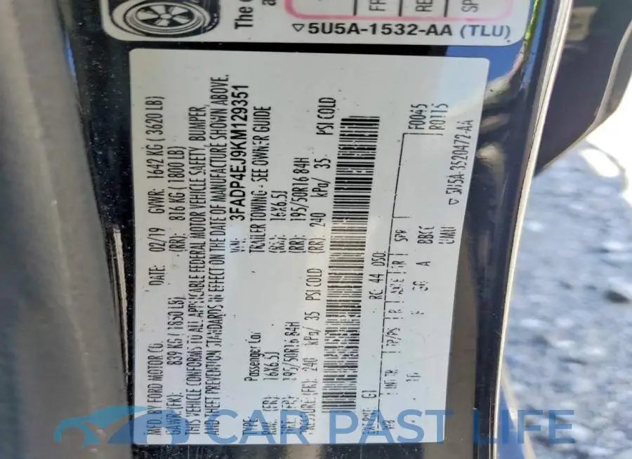 3FADP4EJ9KM129351# 14