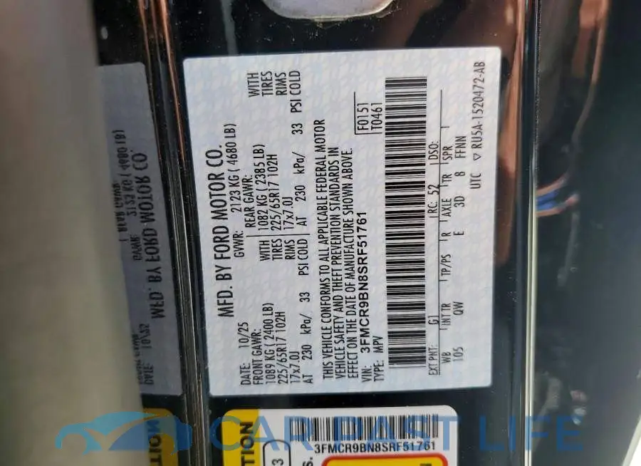 3FMCR9BN8SRF51761# 13