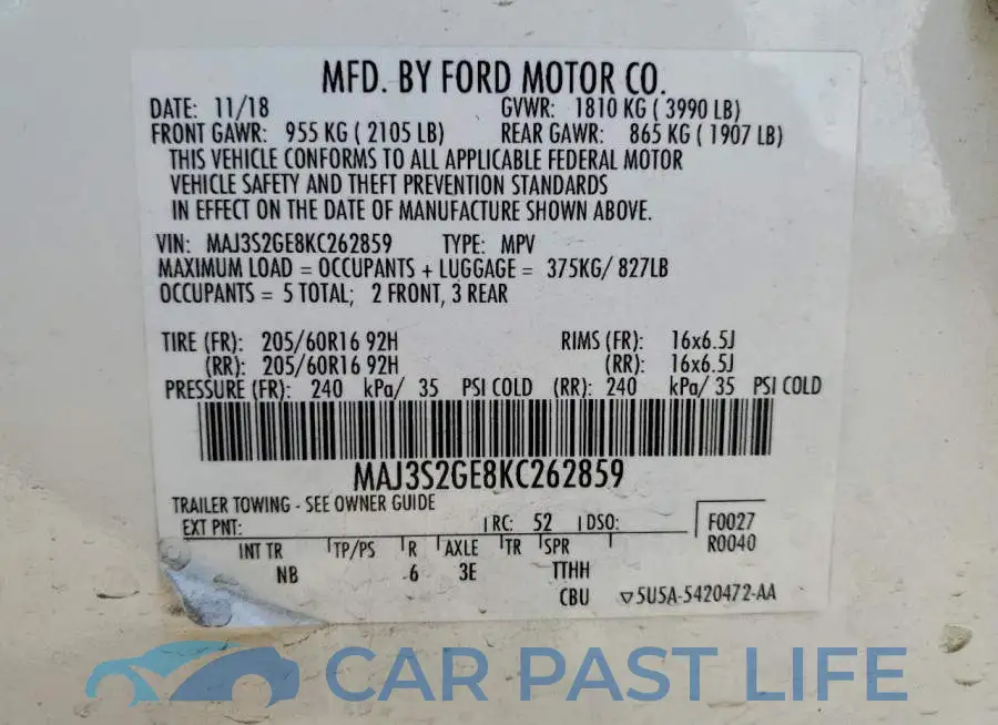 MAJ3S2GE8KC262859# 13