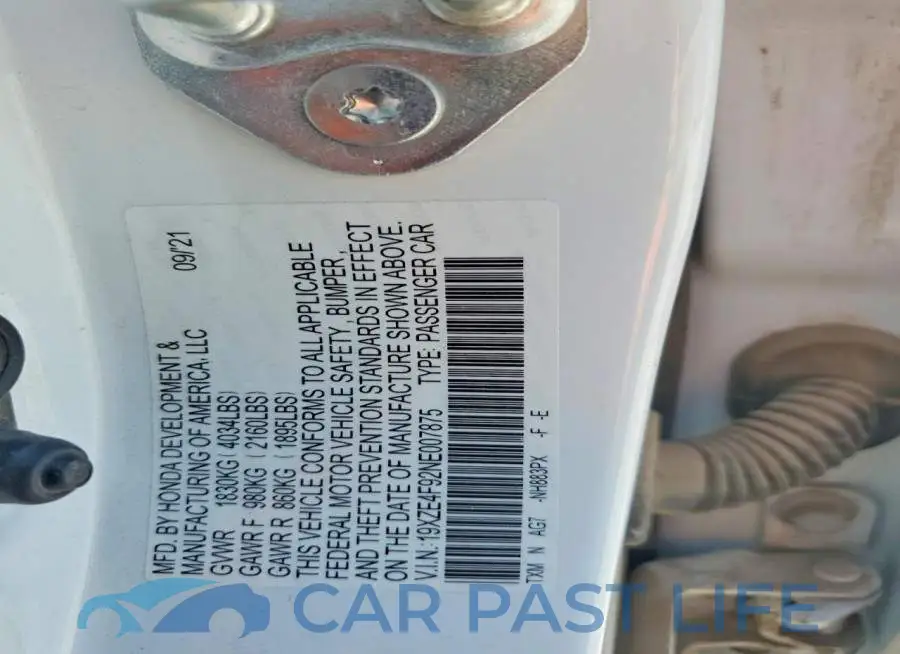 19XZE4F92NE007875# 12