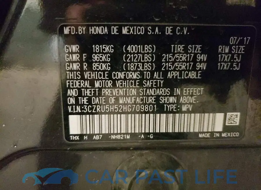 3CZRU5H52HG709801# 14