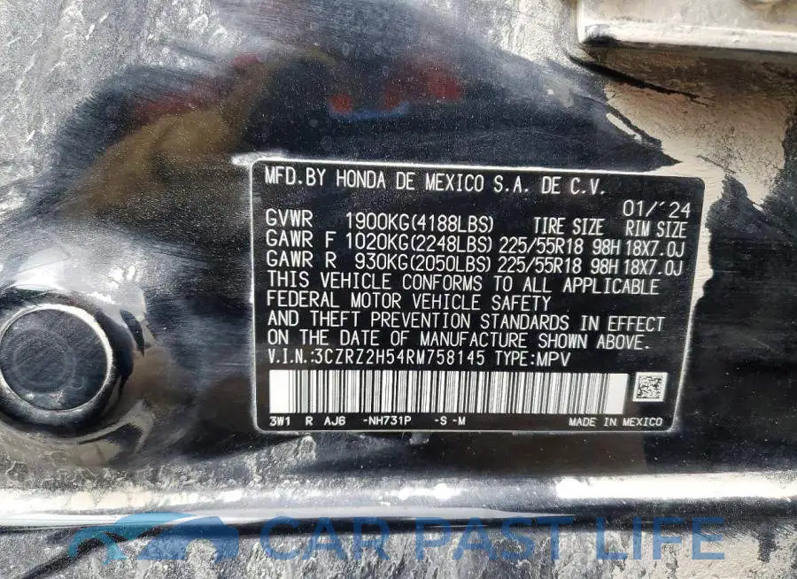 3CZRZ2H54RM758145# 13