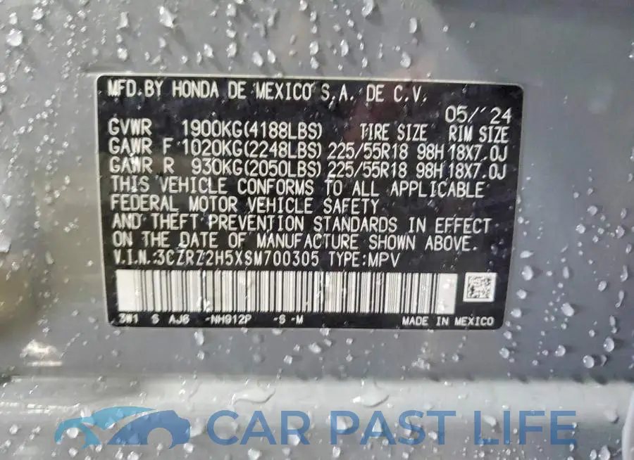 3CZRZ2H5XSM700305# 13