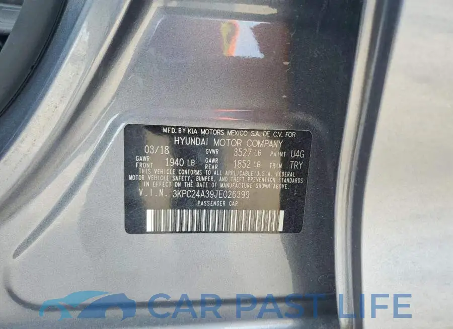 3KPC24A39JE026399# 12