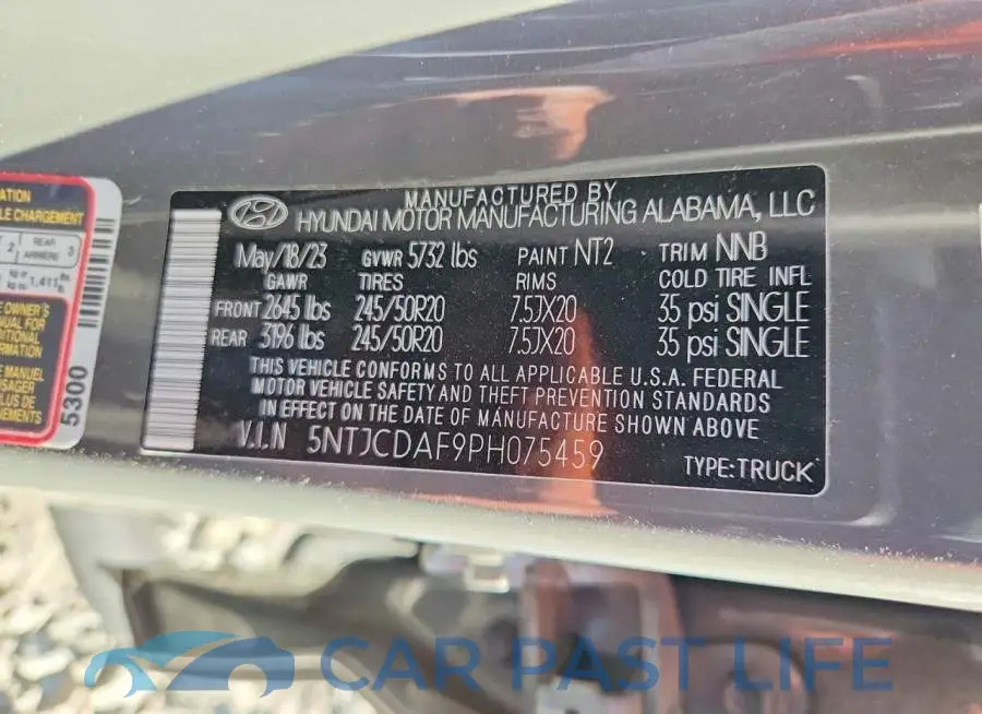 5NTJCDAF9PH075459# 13