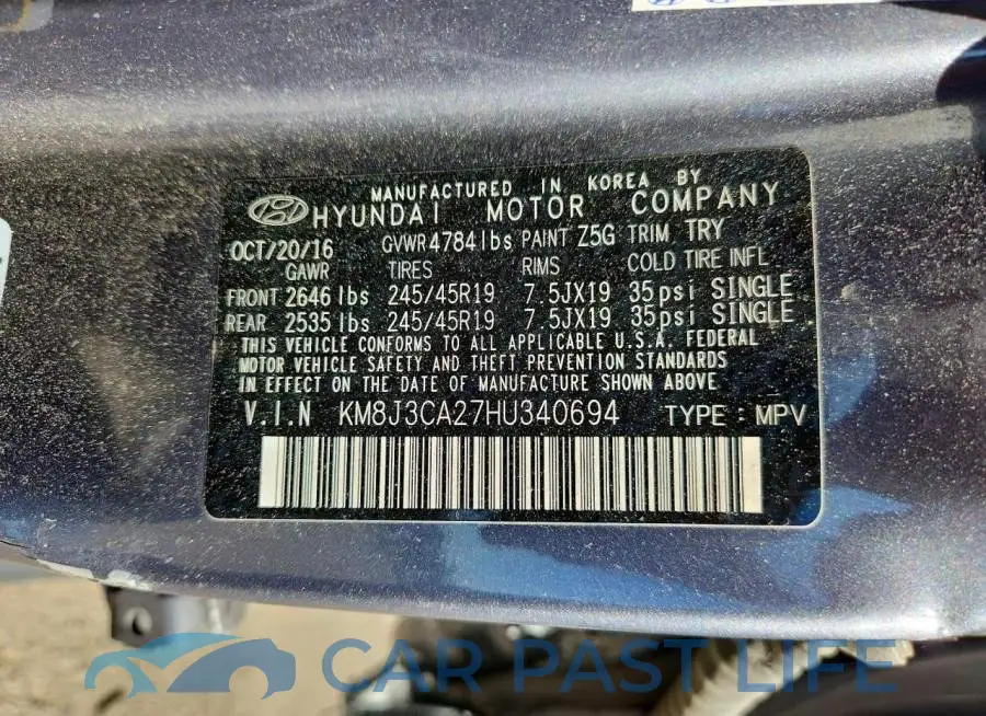 KM8J3CA27HU340694# 14