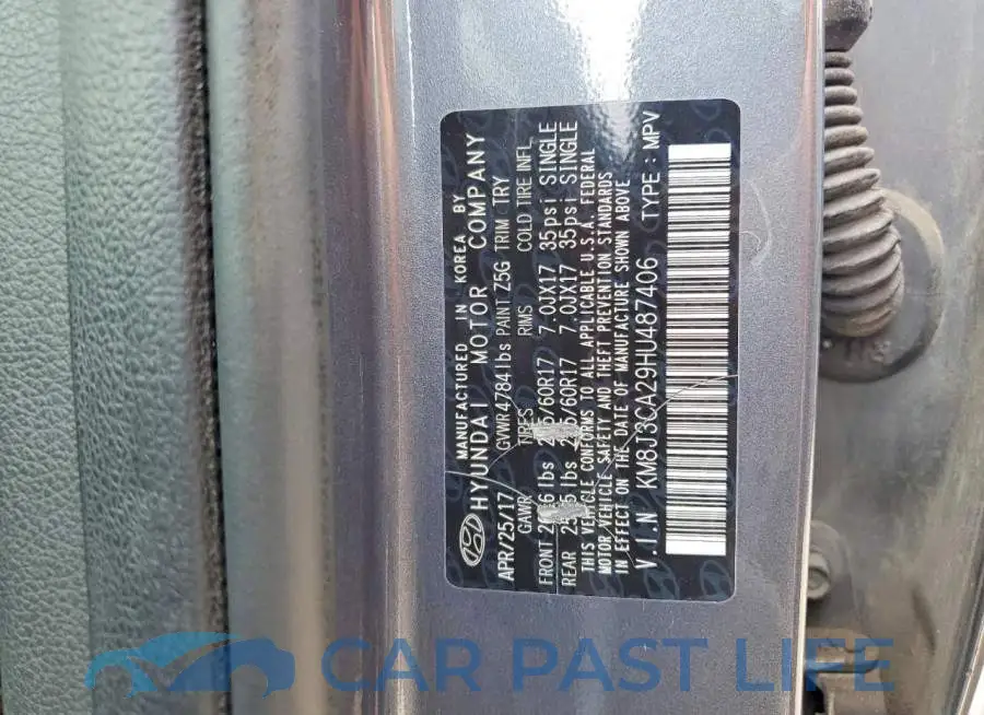 KM8J3CA29HU487406# 13