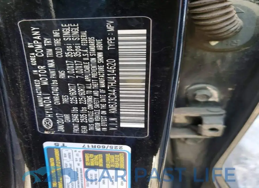 KM8J3CA47HU414620# 12