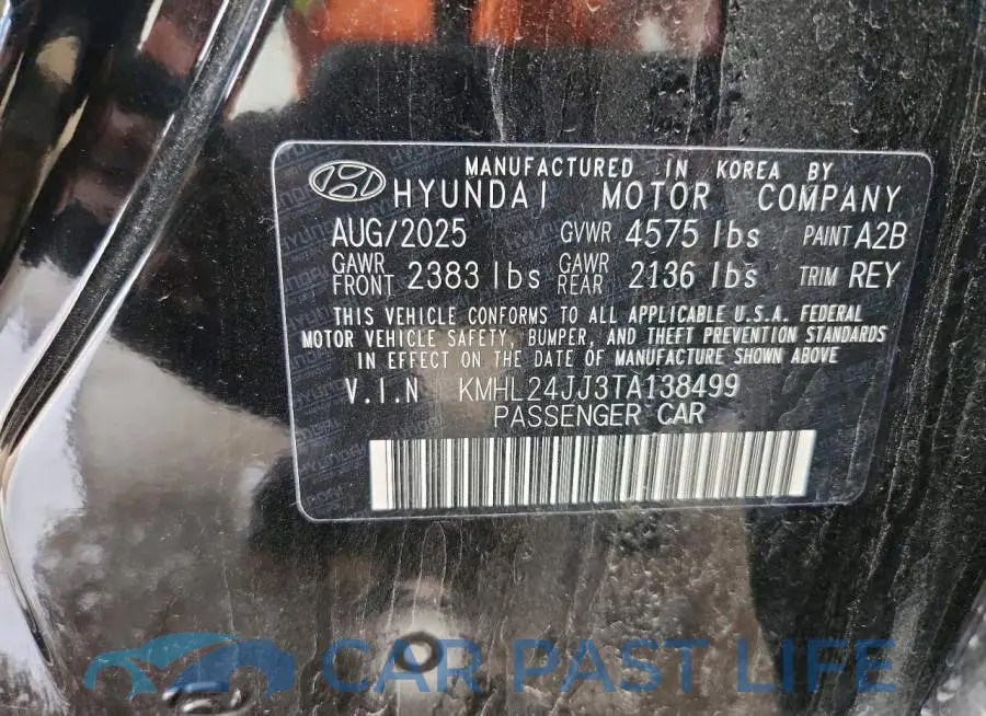 KMHL24JJ3TA138499# 13
