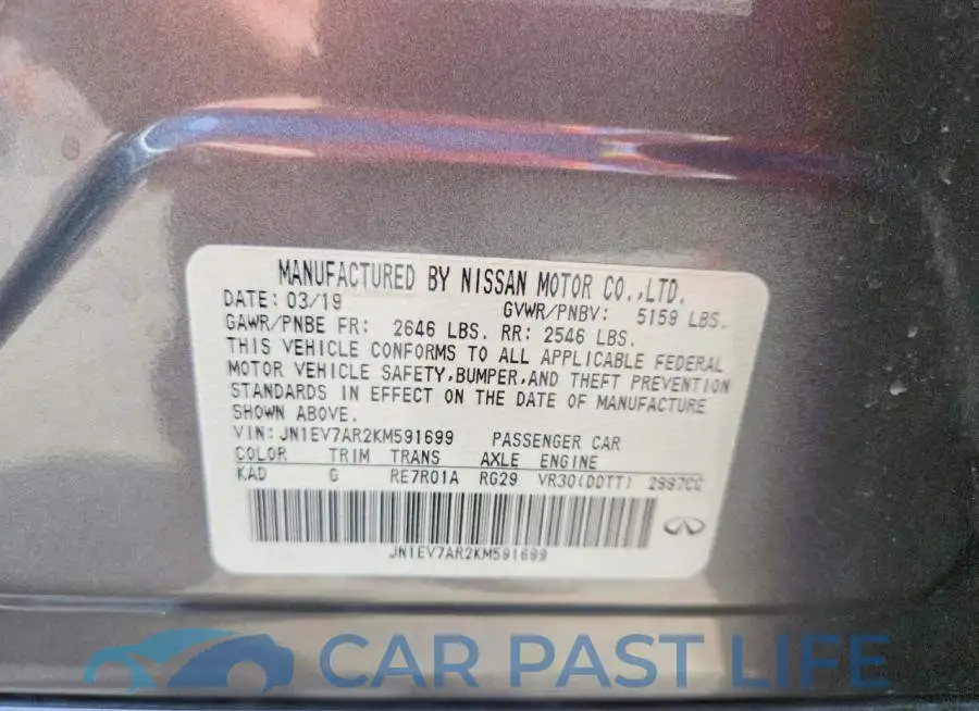 JN1EV7AR2KM591699# 12