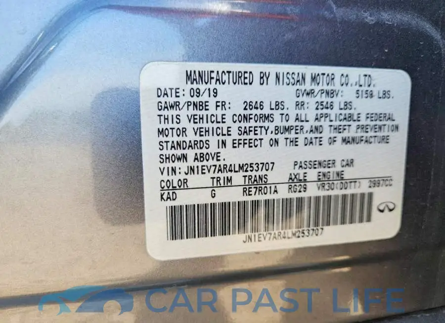 JN1EV7AR4LM253707# 12