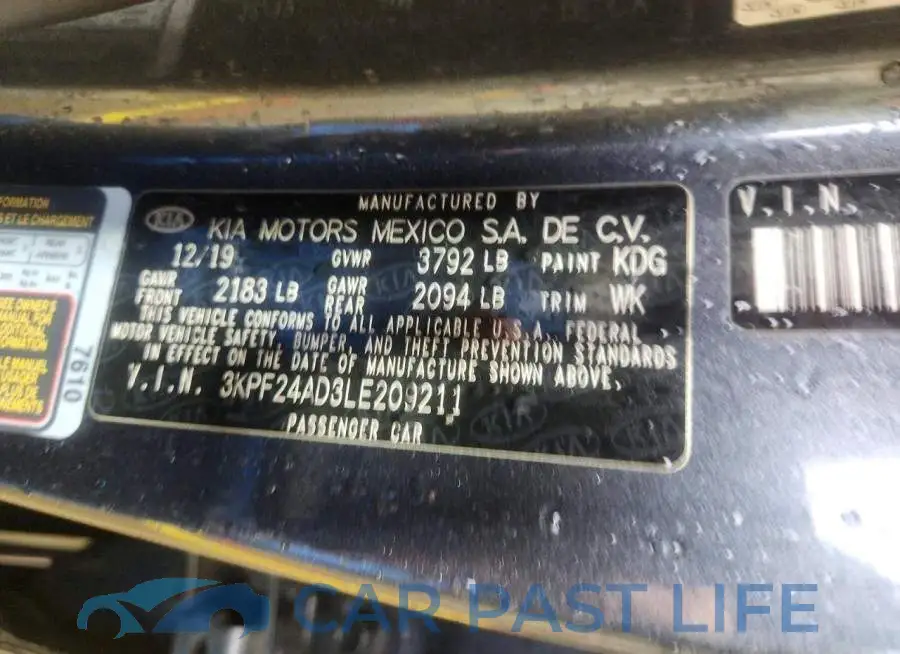 3KPF24AD3LE209211# 12
