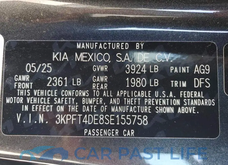 3KPFT4DE8SE155758# 12
