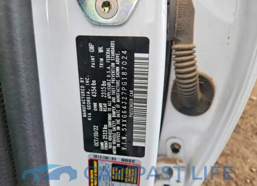 5XXG64J27PG187024# 12