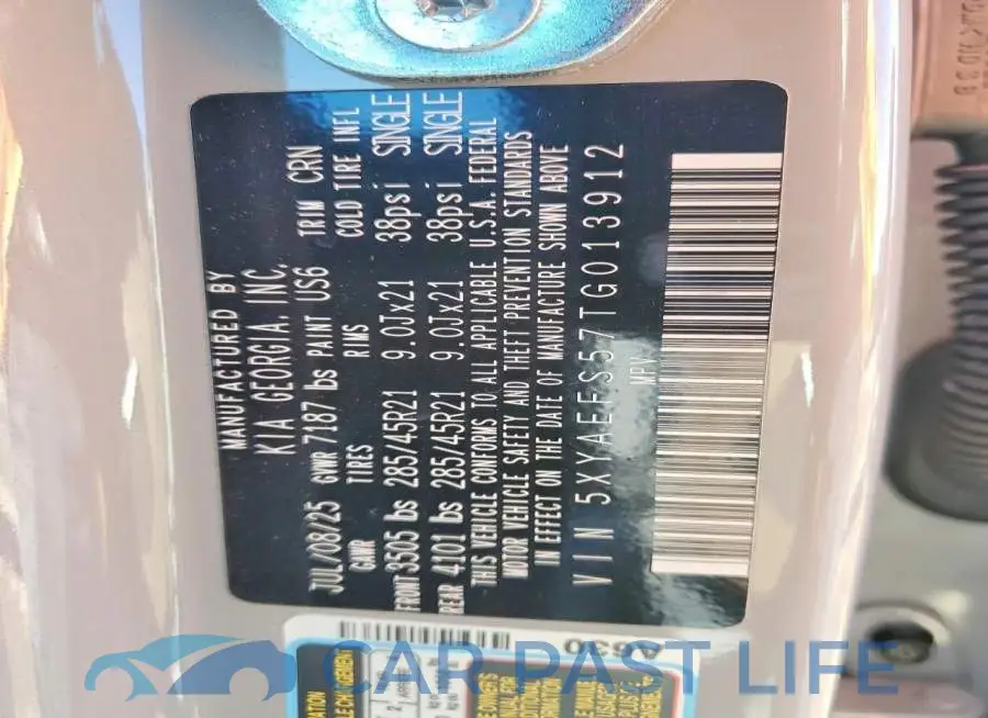 5XYAEFS57TG013912# 13