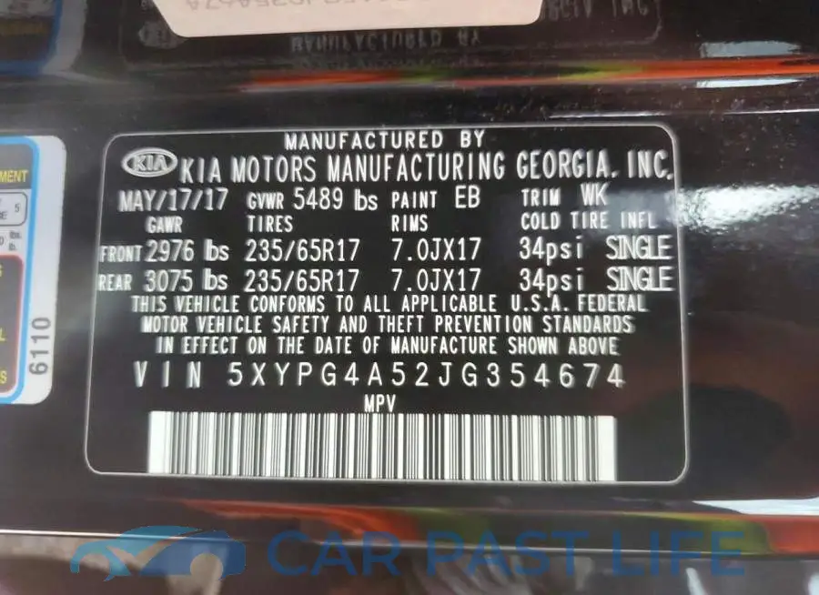 5XYPG4A52JG354674# 13