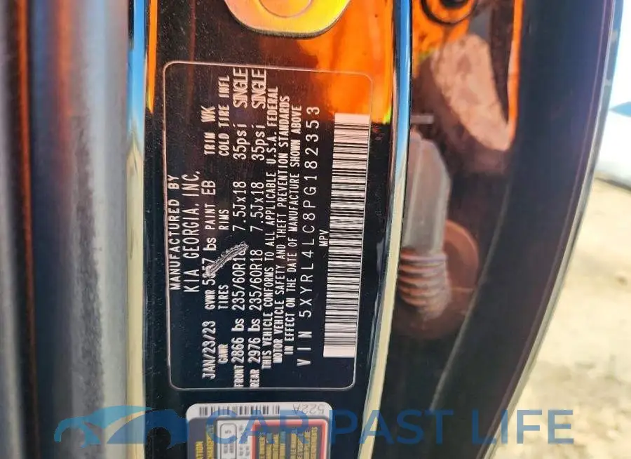 5XYRL4LC8PG182353# 12