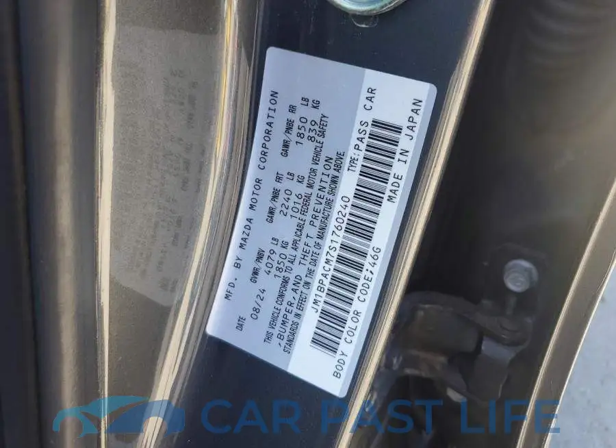 JM1BPACM7S1760240# 12
