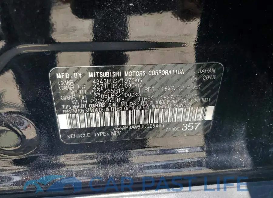 JA4AP3AW8JU025446# 13