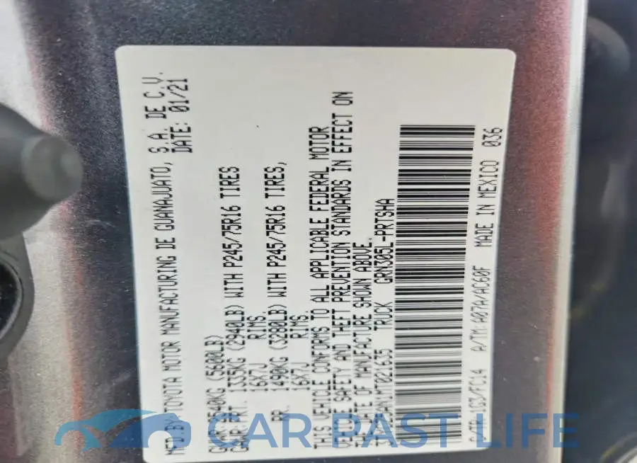 3TYCZ5AN1MT021635# 12