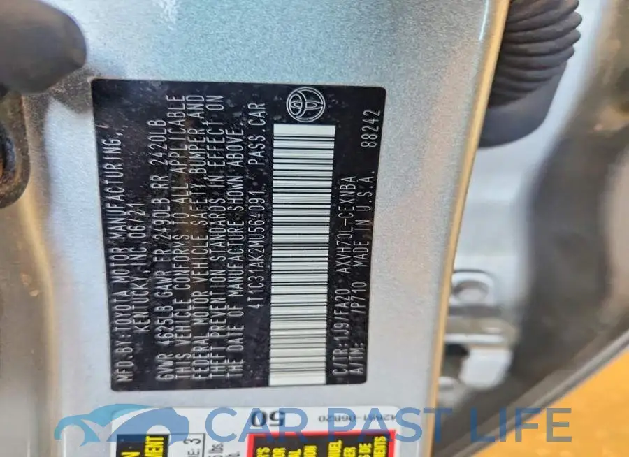 4T1C31AK2MU564091# 12