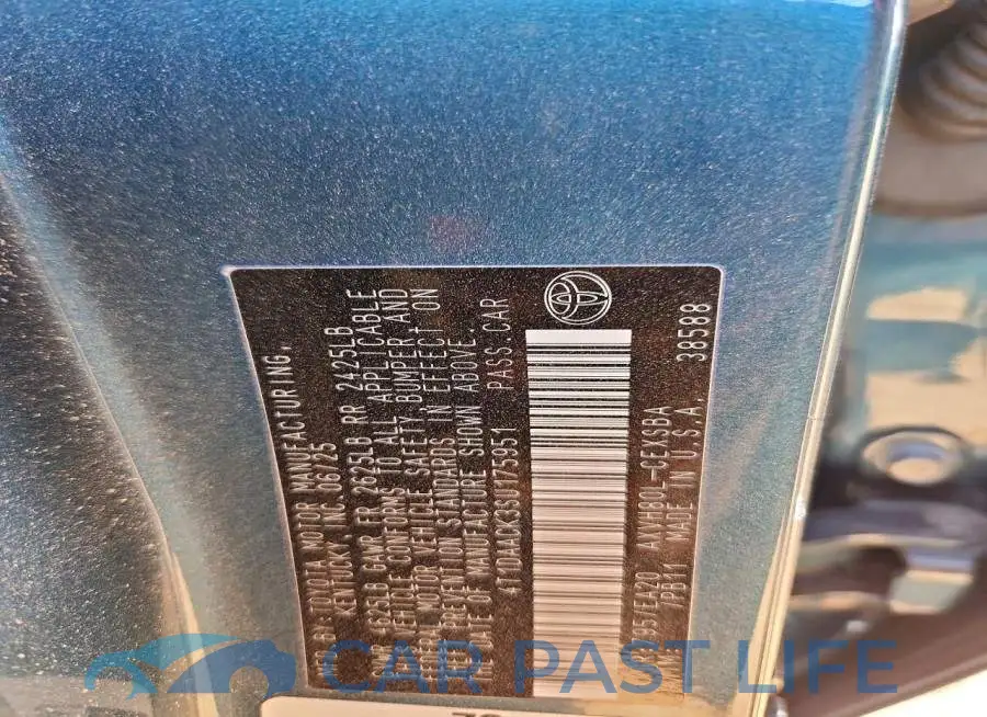 4T1DAACK3SU175951# 13