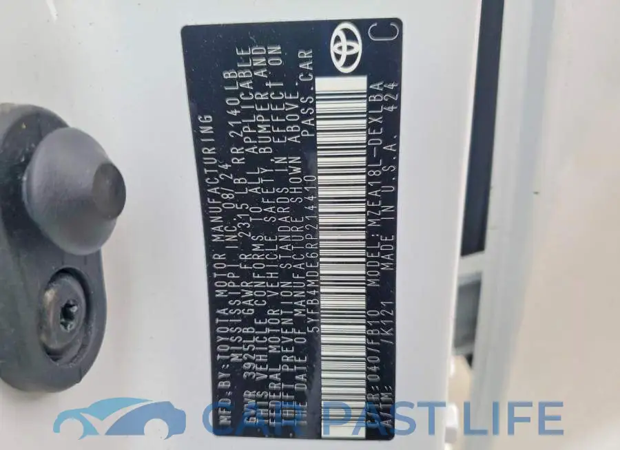 5YFB4MDE6RP214410# 12
